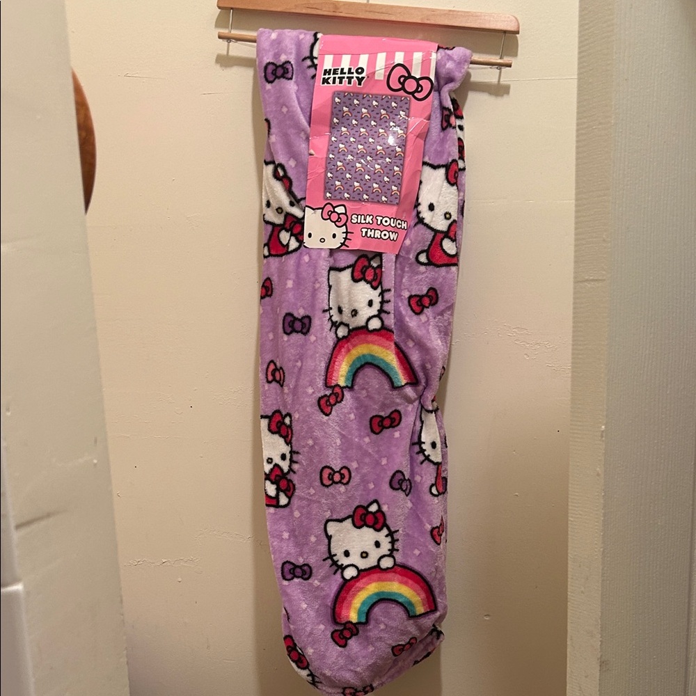 Hello Kitty Purple Silk Touch Throw Blanket